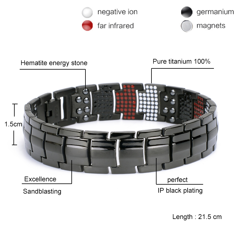100% Pure Titanium Magnetic Br - Health Wellness Bracelet review and price