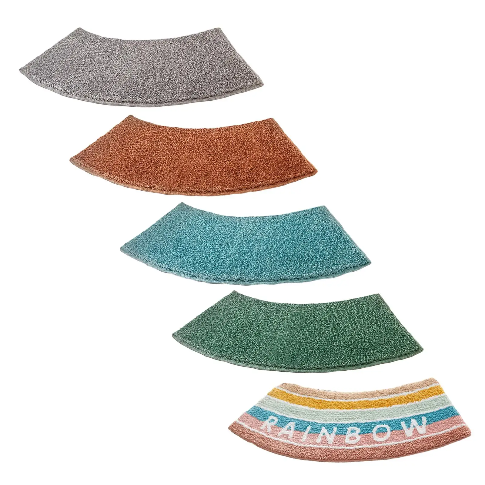 Curved Shower Mat Toilet Rug B - Bamboo Bath Mat review and price