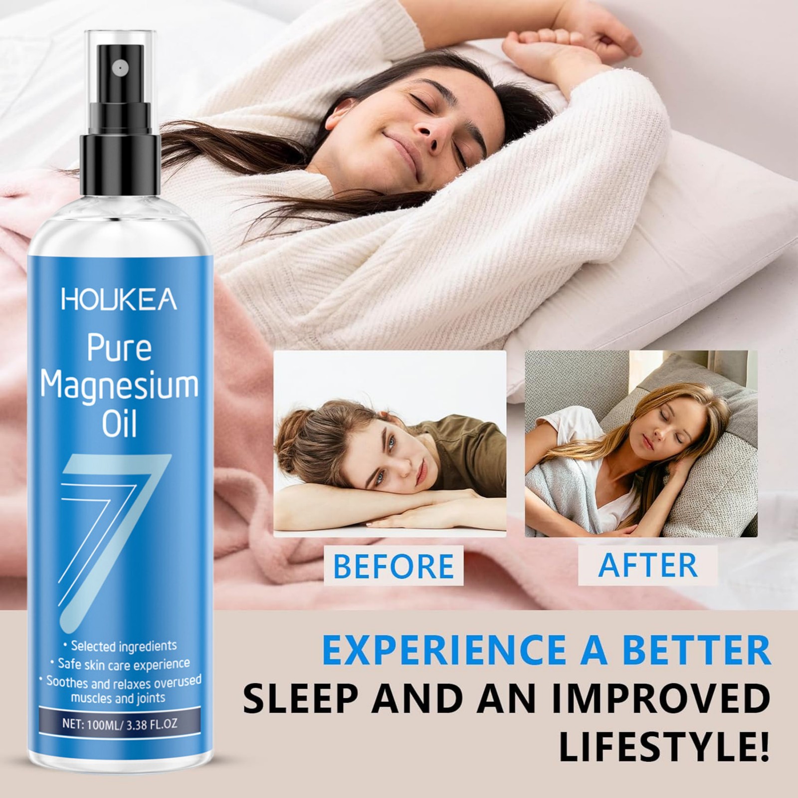 Pure Magnesium Oil Spray 100ml - Bath Salts Magnesium review and price
