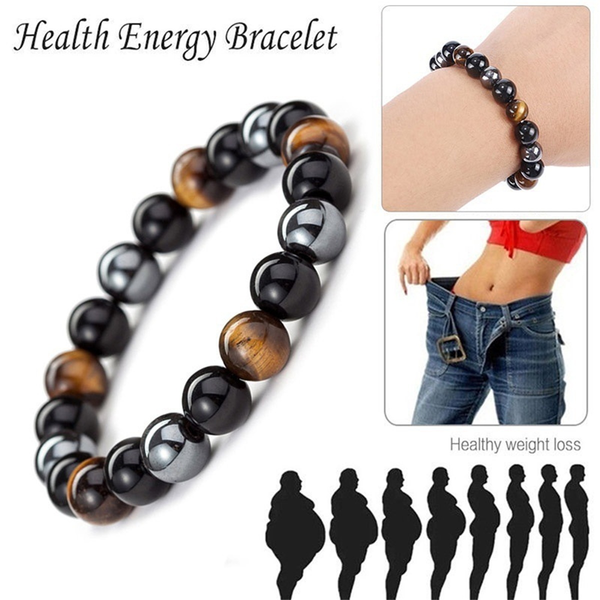 Man Bracelets Magnetic Hematit - Health Wellness Bracelet review and price